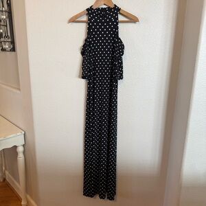 Chico's Black Dress with White Polka Dots